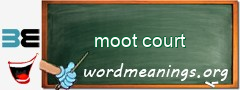 WordMeaning blackboard for moot court